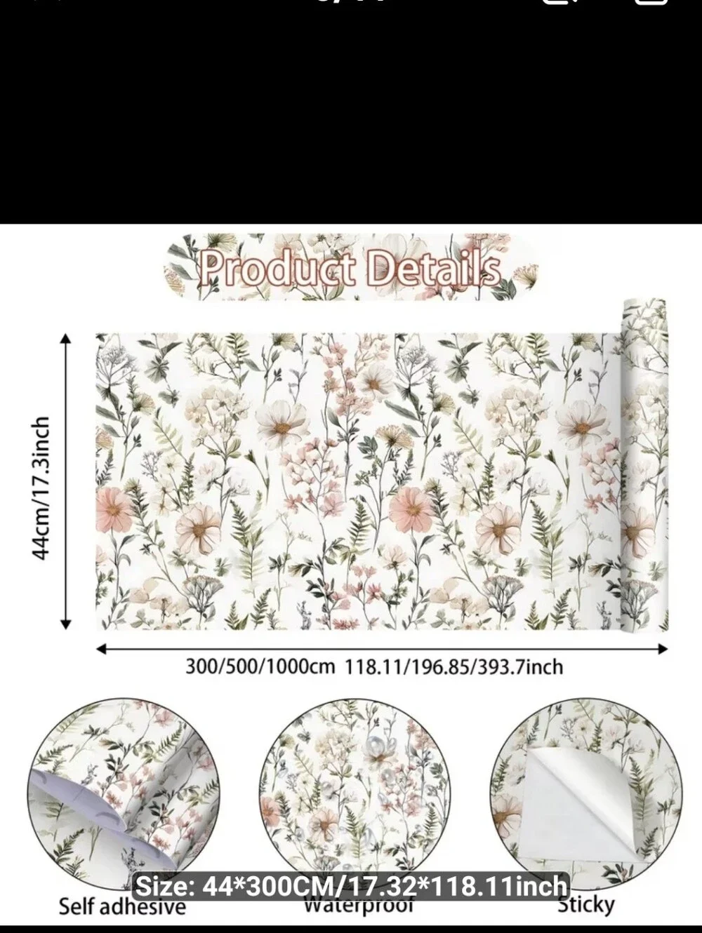 New Roll of floral Pastel Peel and Stick Wallpaper – 1556-700